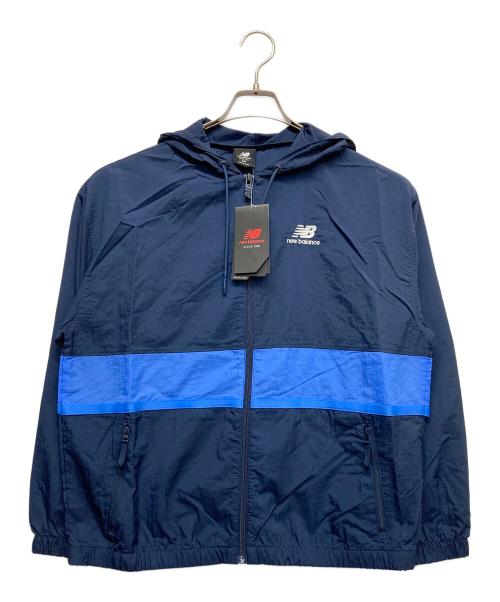 NEW BALANCE（ニューバランス）NEW BALANCE (ニューバランス) ナイロンジップアップジャケット ネイビー サイズ:S 未使用品の古着・服飾アイテム