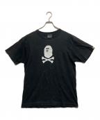 BAPE BY A BATHING APEベイプバイアベイシングエイプ）の古着「プリントTシャツ」｜ブラック