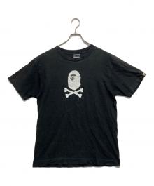 BAPE BY A BATHING APE（ベイプバイアベイシングエイプ）の古着「プリントTシャツ」｜ブラック