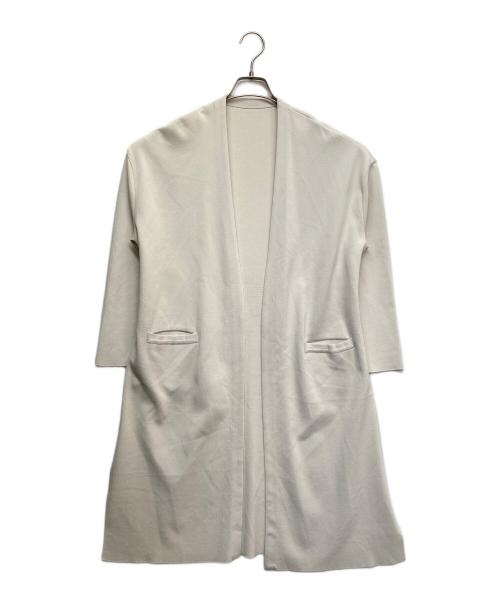 BALLSEY（ボールジィ）BALLSEY (ボールジィ) アセテートナイロン ロングカーディガン ホワイト サイズ:Fの古着・服飾アイテム