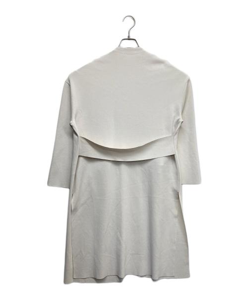 BALLSEY（ボールジィ）BALLSEY (ボールジィ) アセテートナイロン ロングカーディガン ホワイト サイズ:Fの古着・服飾アイテム