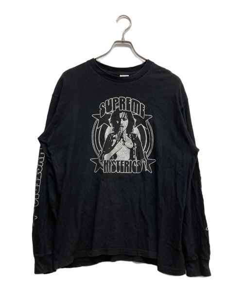 SUPREME（シュプリーム）Supreme (シュプリーム) Hysteric Glamour (ヒステリックグラマー) L/S TEE ブラック サイズ:Lの古着・服飾アイテム