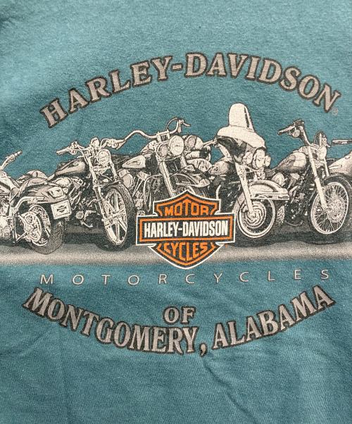 HARLEY-DAVIDSON（ハーレーダビッドソン）HARLEY-DAVIDSON (ハーレーダビッドソン) 両面プリントTシャツ ブルー サイズ:Lの古着・服飾アイテム