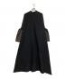 CFCL（シーエフシーエル）の古着「POTTERY GLITTER MOCKNECK LONG BELL SLEEVE FLARE DRESS」｜ブラック