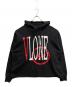 LIVE VLONE DIE VLONE（ヴィーロン）の古着「ロゴプリントパーカー」｜ブラック