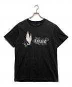 LIVE VLONE DIE VLONEヴィーロン）の古着「プリントTシャツ」｜ブラック