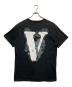 LIVE VLONE DIE VLONE (ヴィーロン) プリントTシャツ ブラック サイズ:XL：4000円