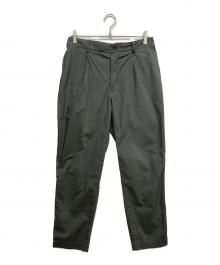 Graphpaper（グラフペーパー）の古着「SOLOTEX TWILL WIDE CHEF PANTS」｜グリーン