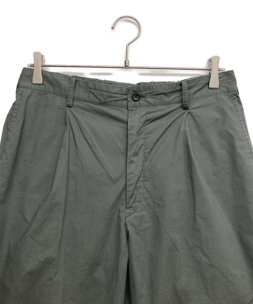 Graphpaper（グラフペーパー）Graphpaper (グラフペーパー) SOLOTEX TWILL WIDE CHEF PANTS グリーン サイズ:2の古着・服飾アイテム