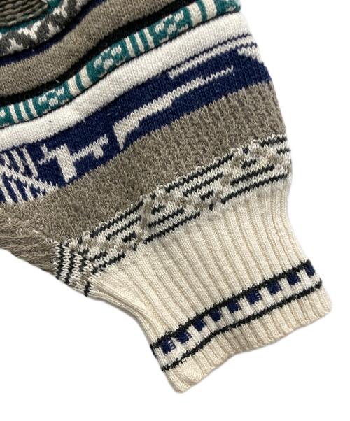 Florence Tricot（フローレンストリコット）FLORENCE TRICOT (フローレンストリコット) 3Dニット グリーン サイズ:XLの古着・服飾アイテム