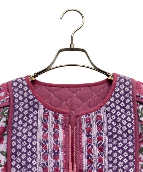 freada（フリーダ）Freada (フリーダ) インドキルトワンピース パープル サイズ:Freeの古着・服飾アイテム