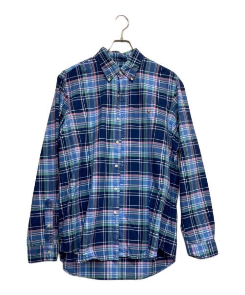 POLO RALPH LAUREN（ポロ・ラルフローレン）POLO RALPH LAUREN (ポロ・ラルフローレン) ボタンダウンシャツ ブルー サイズ:Lの古着・服飾アイテム