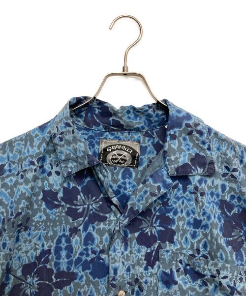 GRAMICCI（グラミチ）GRAMICCI (グラミチ) 柄シャツ ブルー サイズ:Lの古着・服飾アイテム