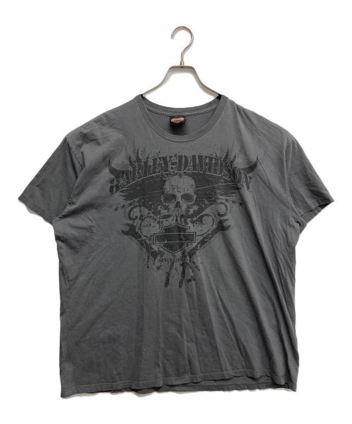 HARLEY-DAVIDSON（ハーレーダビッドソン）HARLEY-DAVIDSON (ハーレーダビッドソン) プリントTシャツ ブラック サイズ:2X-LARGEの古着・服飾アイテム