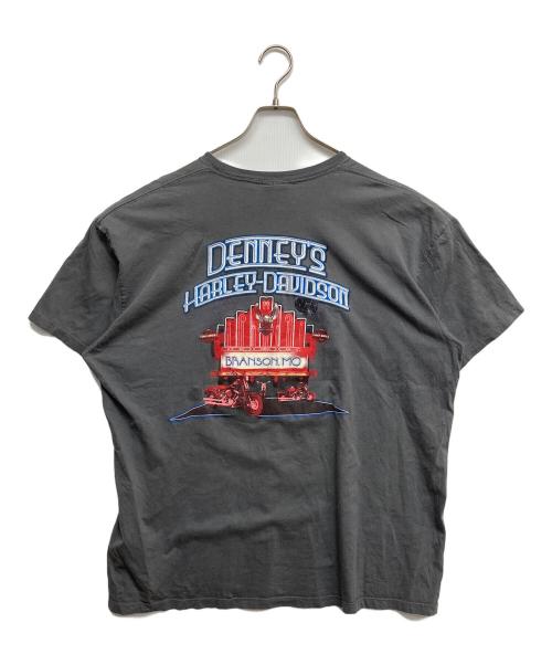 HARLEY-DAVIDSON（ハーレーダビッドソン）HARLEY-DAVIDSON (ハーレーダビッドソン) プリントTシャツ ブラック サイズ:2X-LARGEの古着・服飾アイテム