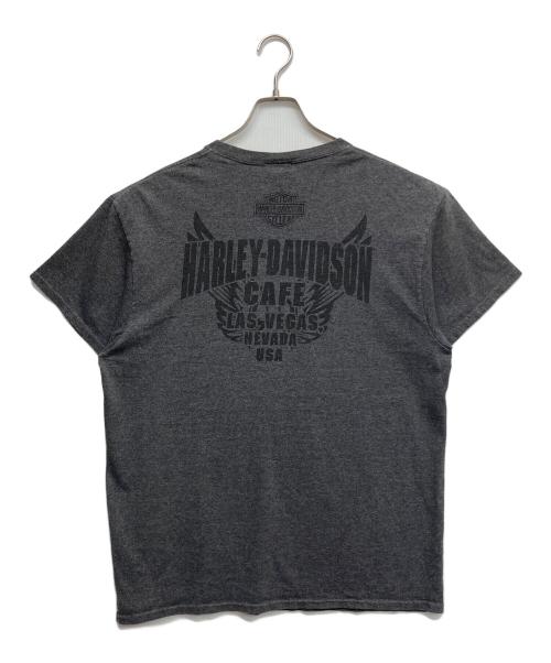 HARLEY-DAVIDSON（ハーレーダビッドソン）HARLEY-DAVIDSON (ハーレーダビッドソン) プリントTシャツ グレー サイズ:Lの古着・服飾アイテム
