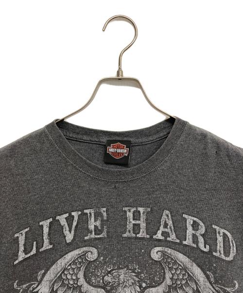 HARLEY-DAVIDSON（ハーレーダビッドソン）HARLEY-DAVIDSON (ハーレーダビッドソン) プリントTシャツ グレー サイズ:Lの古着・服飾アイテム
