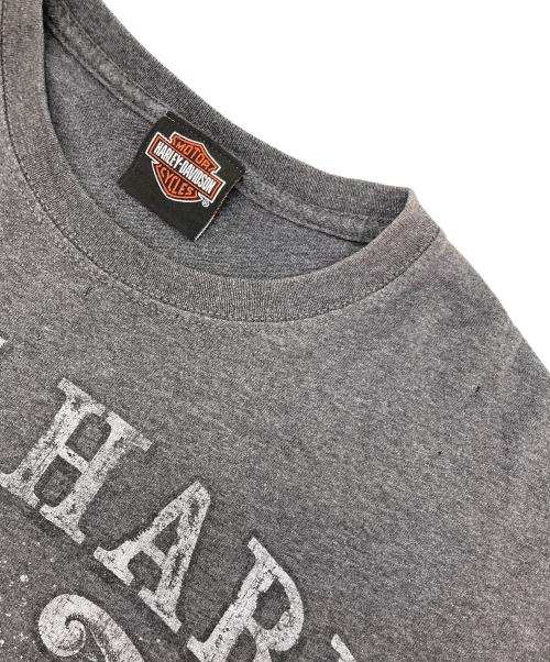 HARLEY-DAVIDSON（ハーレーダビッドソン）HARLEY-DAVIDSON (ハーレーダビッドソン) プリントTシャツ グレー サイズ:Lの古着・服飾アイテム
