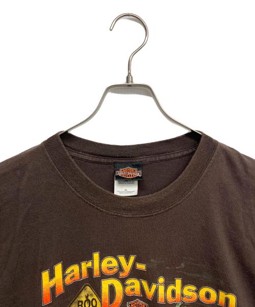 HARLEY-DAVIDSON（ハーレーダビッドソン）HARLEY-DAVIDSON (ハーレーダビッドソン) プリントTシャツ ブラウン サイズ:XLの古着・服飾アイテム