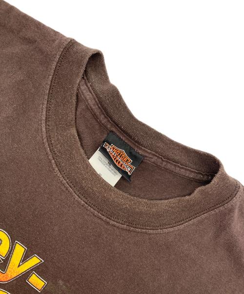 HARLEY-DAVIDSON（ハーレーダビッドソン）HARLEY-DAVIDSON (ハーレーダビッドソン) プリントTシャツ ブラウン サイズ:XLの古着・服飾アイテム
