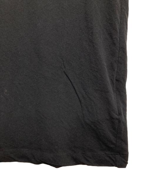 YOHJI YAMAMOTO（ヨウジヤマモト）YOHJI YAMAMOTO (ヨウジヤマモト) HIGH GAUGE COTTON JERSEY ROUND NECK SHORT SLV T ブラック サイズ:2の古着・服飾アイテム