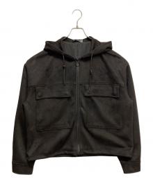 ZARA（ザラ）の古着「フェイクスエードパーカー」｜ブラウン