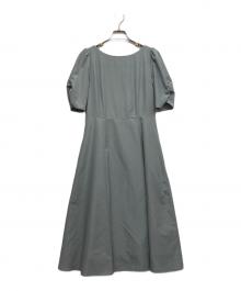BLUE LABEL CRESTBRIDGE（ブルーレーベルクレストブリッジ）の古着「ライトタンブラーブロードワンピース」｜ブルー