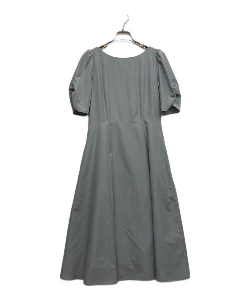 BLUE LABEL CRESTBRIDGE（ブルーレーベルクレストブリッジ）BLUE LABEL CRESTBRIDGE (ブルーレーベルクレストブリッジ) ライトタンブラーブロードワンピース ブルー サイズ:38の古着・服飾アイテム