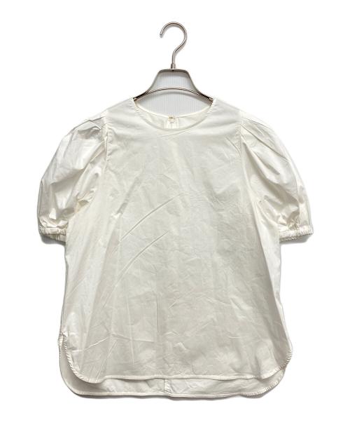 La boutique BonBon（ラブティックボンボン）La boutique BonBon (ラブティックボンボン) コットンストレッチビッグスリーブブラウス ホワイト サイズ:Fの古着・服飾アイテム