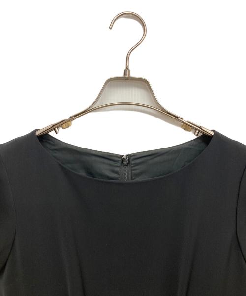 courreges（クレージュ）courreges (クレージュ) ドッキング 半袖ワンピース ブラック サイズ:38の古着・服飾アイテム
