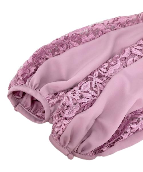 ANAYI（アナイ）ANAYI (アナイ) レースカットソー ピンク サイズ:38の古着・服飾アイテム