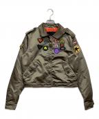 DIESELディーゼル）の古着「ワッペンフライトジャケット」｜オリーブ