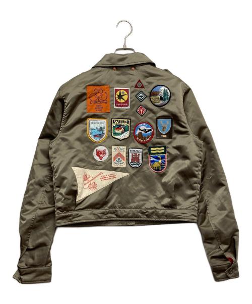 DIESEL（ディーゼル）DIESEL (ディーゼル) ワッペンフライトジャケット オリーブ サイズ:Sの古着・服飾アイテム