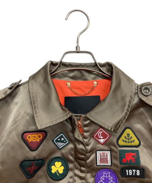 DIESEL（ディーゼル）DIESEL (ディーゼル) ワッペンフライトジャケット オリーブ サイズ:Sの古着・服飾アイテム