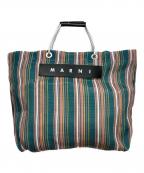 MARNIマルニ）の古着「マーケットストライプトートバッグ」｜ブルー