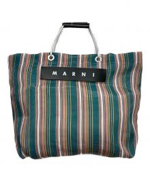 MARNI（マルニ）の古着「マーケットストライプトートバッグ」｜ブルー