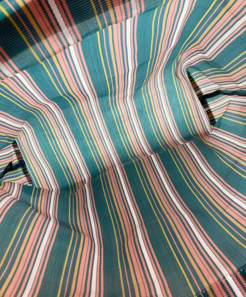 MARNI（マルニ）MARNI (マルニ) マーケットストライプトートバッグ ブルーの古着・服飾アイテム