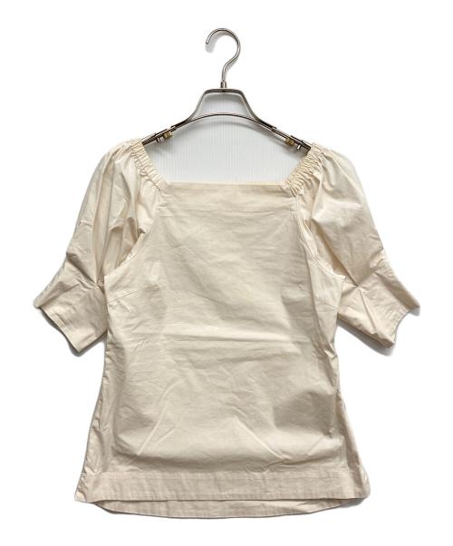 ESTNATION（エストネーション）ESTNATION (エストネーション) 2wayスクエアネックブラウス アイボリー サイズ:36の古着・服飾アイテム
