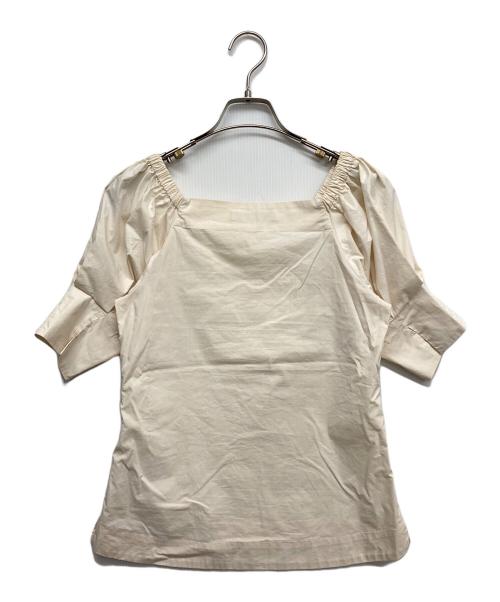 ESTNATION（エストネーション）ESTNATION (エストネーション) 2wayスクエアネックブラウス アイボリー サイズ:36の古着・服飾アイテム