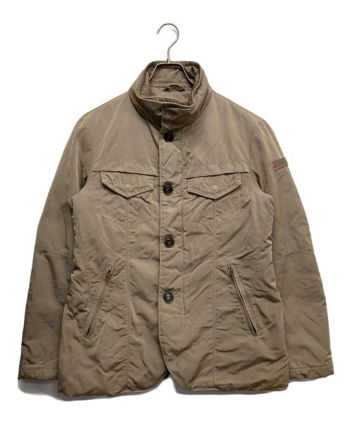 PEUTEREY（ピューテリー）PEUTEREY (ピューテリー) ラビットファーダウンジャケット ブラウン サイズ:48の古着・服飾アイテム