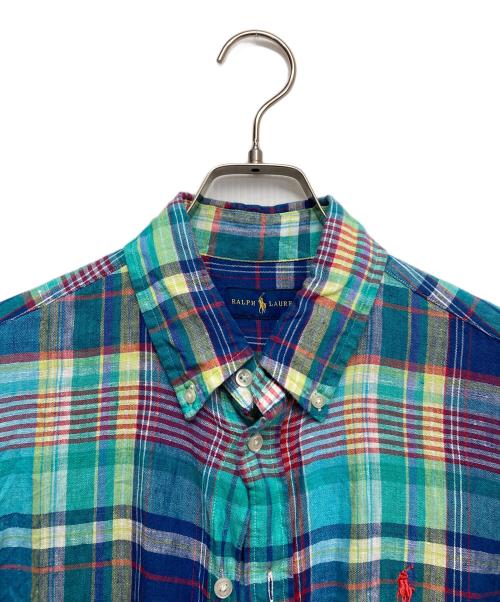 POLO RALPH LAUREN（ポロ・ラルフローレン）POLO RALPH LAUREN (ポロ・ラルフローレン) 長袖シャツ ブルー サイズ:Mの古着・服飾アイテム