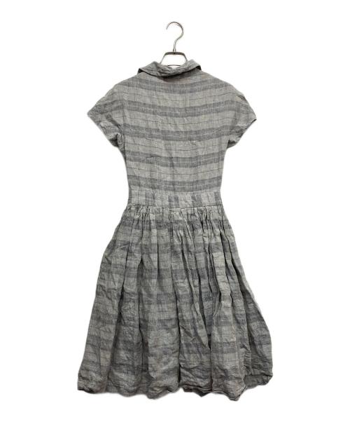 Vivienne Westwood RED LABEL（ヴィヴィアンウエストウッドレッドレーベル）Vivienne Westwood RED LABEL (ヴィヴィアンウエストウッドレッドレーベル) リネンワンピース グレー サイズ:40の古着・服飾アイテム