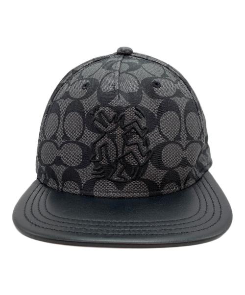 COACH（コーチ）COACH (コーチ) Keith Haring キャップ ブラックの古着・服飾アイテム
