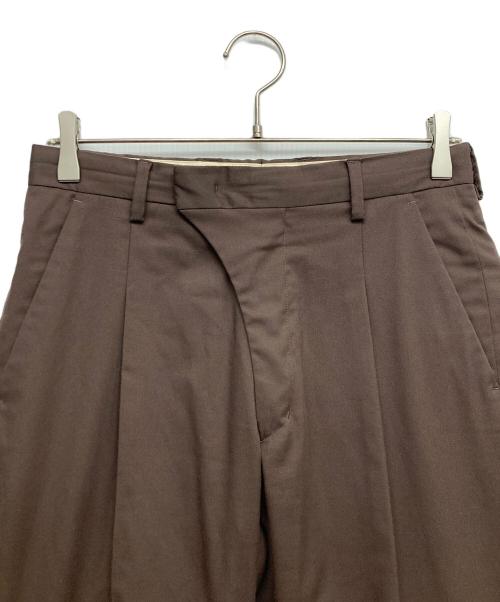 VALAARD（バラード）VALAARD (バラード) ツータックパンツ ブラウン サイズ:42の古着・服飾アイテム