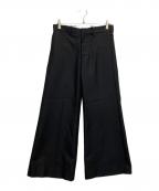 SASQUATCHfabrix.サスクワッチファブリックス）の古着「FLARE SHILHOUETTE SLACKS」｜ブラック