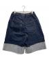 ANGLAN (アングラン) ターンアップ セルビッジ ロールアップ デニム ハーフパンツ インディゴ サイズ:F：10000円
