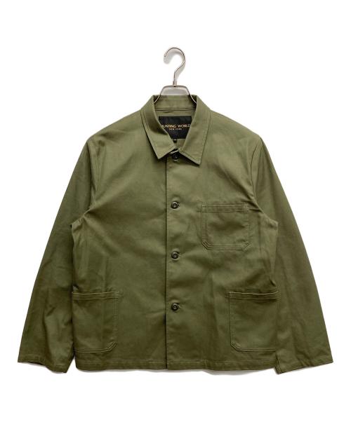 HUNTING WORLD（ハンティングワールド）HUNTING WORLD (ハンティングワールド) コットンジャケット オリーブ サイズ:Mの古着・服飾アイテム