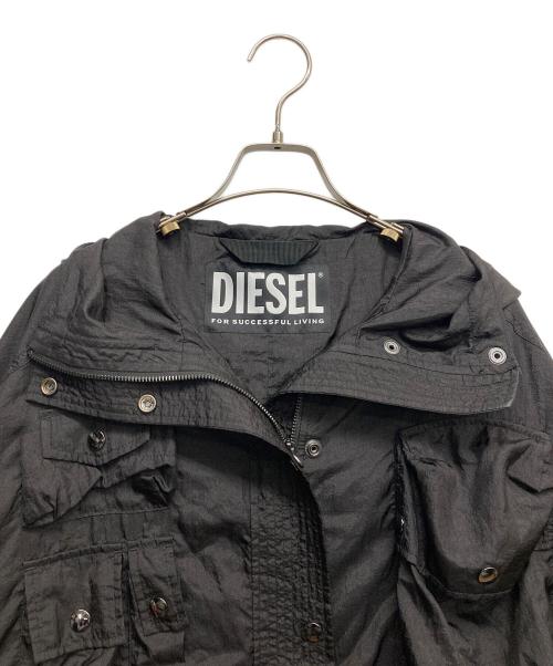 DIESEL（ディーゼル）DIESEL (ディーゼル) ミリタリージャケット ブラック サイズ:XSの古着・服飾アイテム