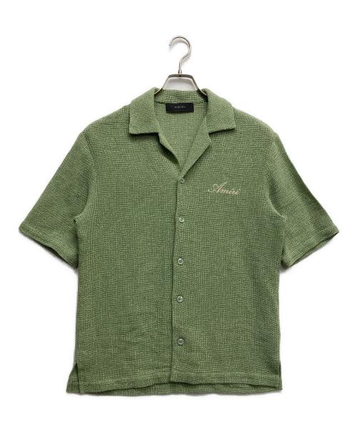 AMIRI（アミリ）AMIRI (アミリ) OPEN MESH SHIMMER SHIRT グリーン サイズ:Sの古着・服飾アイテム