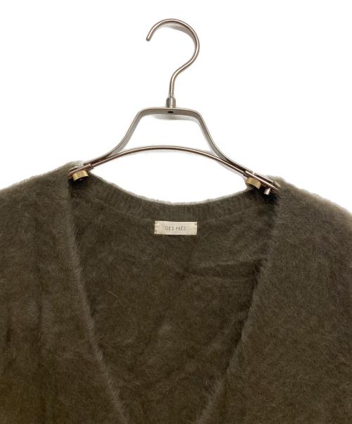 DES PRES（デ プレ）DES PRES (デ プレ) フォックスカシミヤ Vネックベスト オリーブ サイズ:Fの古着・服飾アイテム